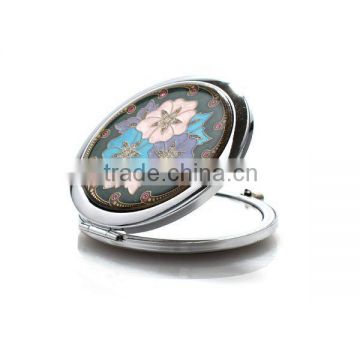 Cloisonne mirror compact