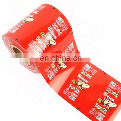 Custom Printed Laminated Plastic Aluminum Foil Sachet Potato Chips Packaging Film Roll