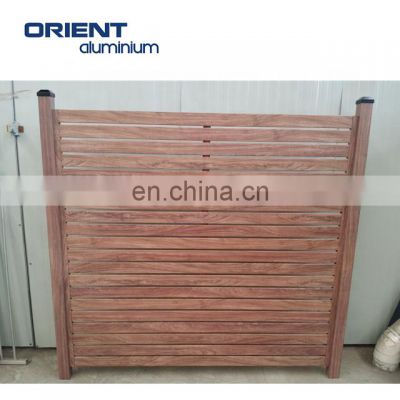 aluminium composite  easy installation waterproof UV resistant outdoor garden wood fencing panels