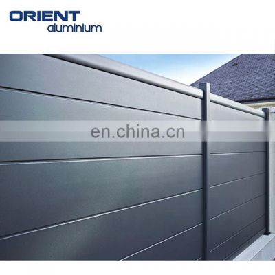 French style aluminium fence cloture en aluminium slat fence