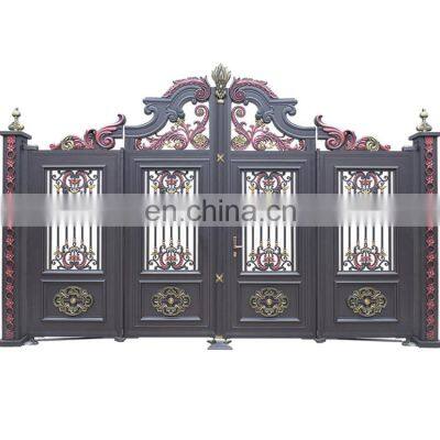 Aluminum/Iron  entrance double door villa wall guardrail courtyard doors