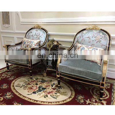 Factory direct luxury hand carved sofa set furniture leather european style sofa