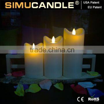 Flickering Wick Candle in Candles With Remote With USA and EU Patent for Holidays