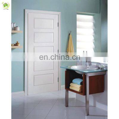 Cheap solid white house bedroom swing modern wood doors design American solid luxury interior wooden door