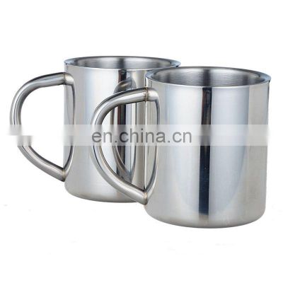 hot sell 201stainless steel reusable coffee cup with handle wholesale