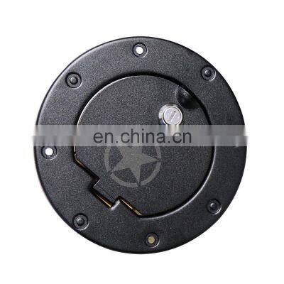 New Arrival Aluminum Car Black Truck Fuel Filter Tank Gas Cover Accessories With Lock for Jeep Wrangler TJ photo-2