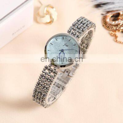 JW 6244 Charm Chain Stainless Steel Bracelet Quartz Classic Metal For Women Watches Silver