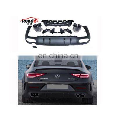 RUNDE Modified Rear Lip W257 CLS 53 Rear Diffuser for Mercedes Benz CLS 53amg Rear Lip CLS photo-4
