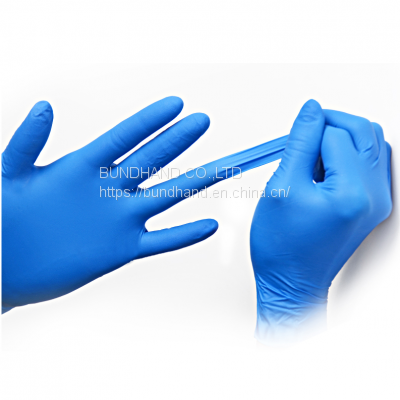 Dark Blue Disposable Nitrile Powder Free Gloves Examination Gloves for Beauty photo-5