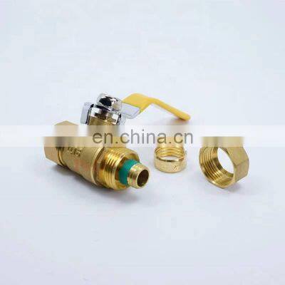 Manufacturer High Quality Custom Special 16-20 Pex-Al-Pex Brass Mini Ball Cock Valve