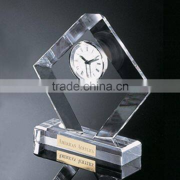 Executive desk clock crystal decorative desk clock