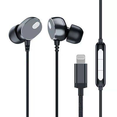 Tangle-free super bass stereo headphone gift original earphone for iphone lighting mfi