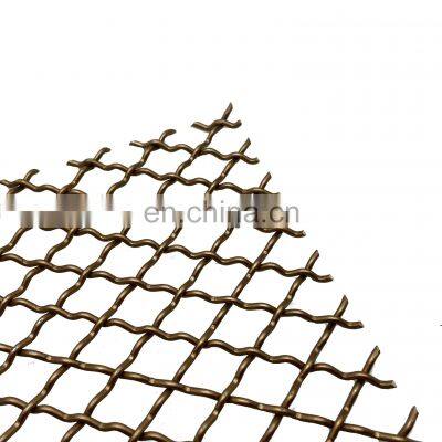 Crimped wire mesh corrugated metal woven mesh decorative wire mesh