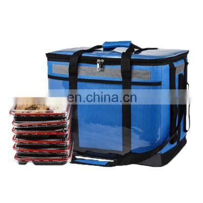 Customized Insulated Aluminum Foil /PEVA Lining Lunch Cooler Food Delivery Bag