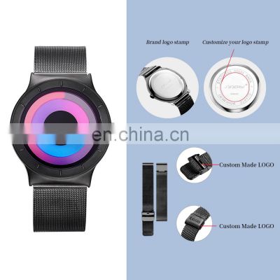 50 Pieces Minimum Order Quantity Creative Man Watch Small MOQ Order Steel Mesh Band Quartz Watches Custom Logo