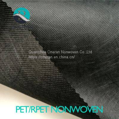 Wholesale Shopping Bag 100% Degradable RPET Nonwoven Fabric Raw Material Eco Friendly White RPET Nonwoven Fabric for Wallpaper photo-3