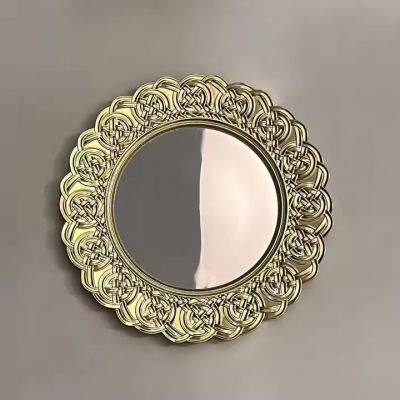 Underplate Gold rim plastic charger plates for wedding 13inch clear gold stock charger plate