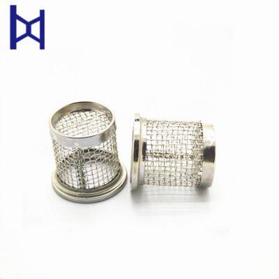 50 100 150 200 300 500 Micron 304 Stainless Steel Woven Wire Mesh Screen Cylinder Filter Tube