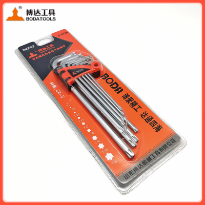 Industrial-grade Ball-head Hexagonal Wrench Set Extended and Medium-length Hexagonal Screw Wrench for Wholesale photo-4