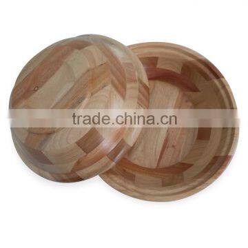 High quality best selling eco friendly Natural Rubberwood Bowl from Viet Nam