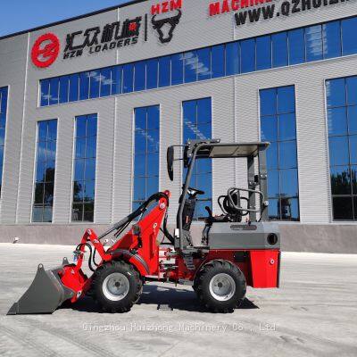 HZM807 Mini Wheel Loader for Europe Italy Hydrostatic Driving System