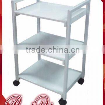 Beiqi High Quality Salon Trolley White Portable Salon Office Mobile Storage New Design