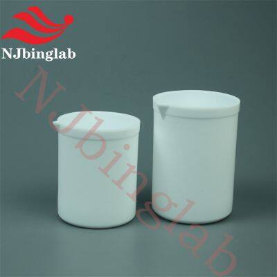 100ml PTFE Beaker With Lid High Temperature Resistance Heated by Hotplate