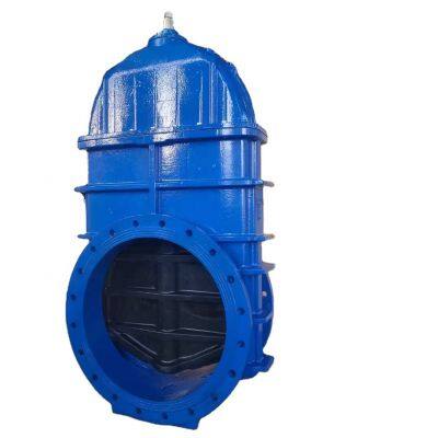 Válvula de Porta de Ferro Fundido GGG50 de Diâmetro Grande DIN PN16 DN800, Válvula de Porta com Selagem Suave em Flange