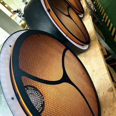 LED Vintage Retro Par Can Light With 3-Zone Segmented Halo Ring (200W COB 1600K) photo-3