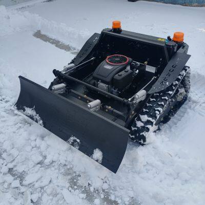 Vigorun Tech VTLM800 Remote Operated Crawler Lawn Cutting Machine Long Distance Remote Control Multitasker With Snow Shovel photo-3