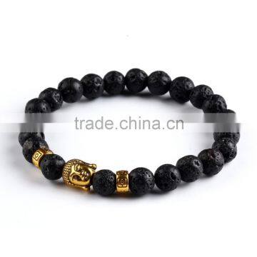 2016 New Arrival Fashion Lava Stones Beads Bracelet For Men And Women