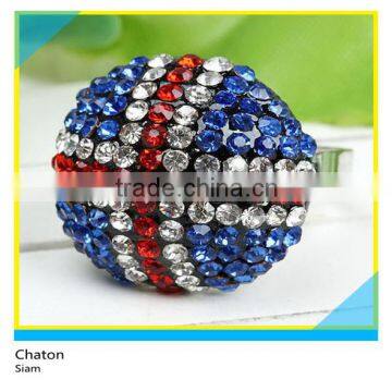 High Quality Multi Color Round Rhinestone Chaton SS6/SS8 Pointback Glass Chaton