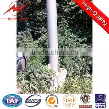 10m galvanized steel lamp post light pole