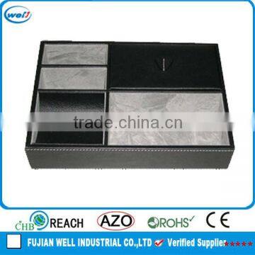 Office PU Leather desk organizer tray