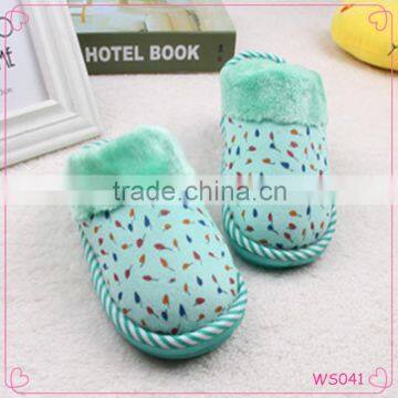 Good quality comfortable family kids cotton slippers warm indoor and outdoor slippers