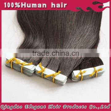 balck color tape hair malaysian virgin hair