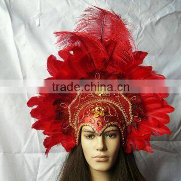 Beautiful Headdress With Ostrich Feather for Girls/women/ladies photo-2