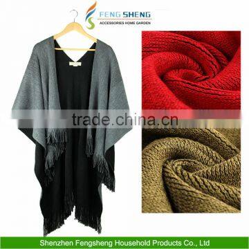 Chic Tassel Fringe Blanket Women Lady Knit Wrap Shawl Cape Poncho Scarf Pashmina