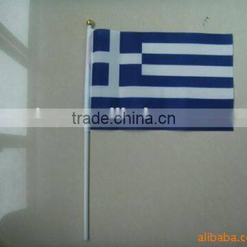 wholesale hand national flag in Greece design