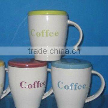 Modern Ceramic Coffee Cup With Lids