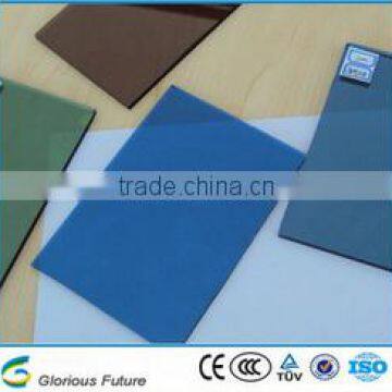 8mm light blue coated reflective glass from China Supplier