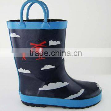 plane pull-tab children rubber rain boots