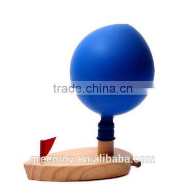 Kids Boat Toys Water Balloon Power Wooden Boat Toy