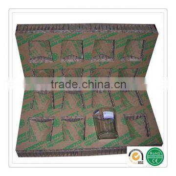 Replacement of foam honeycomb paper panel for Mixing Glbumm packaging