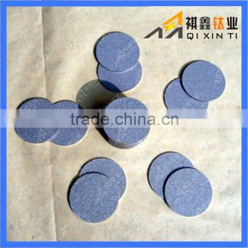 Titanium sintered filter disc