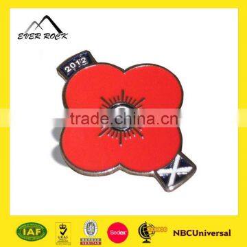Hot Selling Promotional Gifts Custom Poppy Lapel Pin