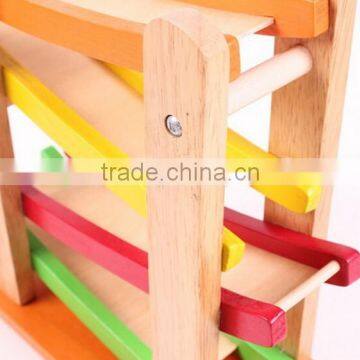 New Product Wooden Car Toys OEM Classical Ramp Racer Wooden Sliding Car Toy for Kids EZ5105
