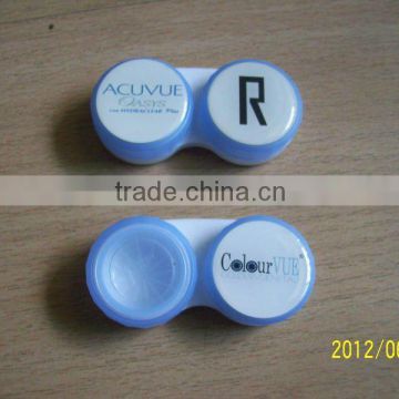 Logo print contact lense case