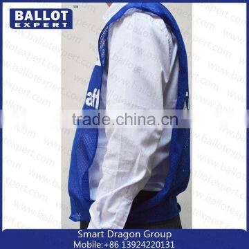 Mesh polyester fluorescent fabrics reflective security clothes factory in China