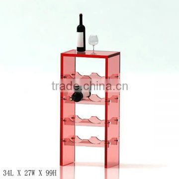 High and big stored acrylic wine rack